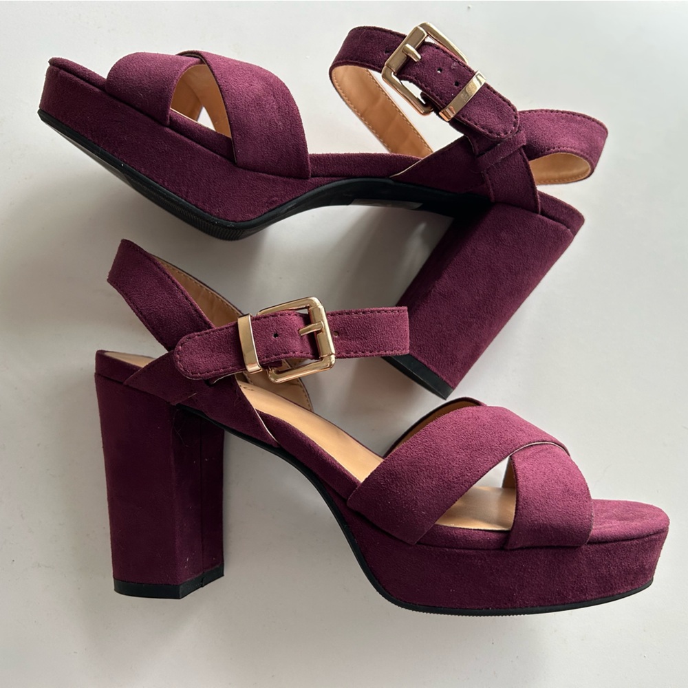 Chunky Sandal Heels - size 38